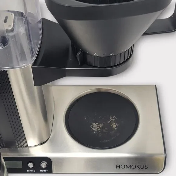 HOMOKUS Stainless Steel 12 Cup Programmable Drip Coffee Maker Machine with Timer